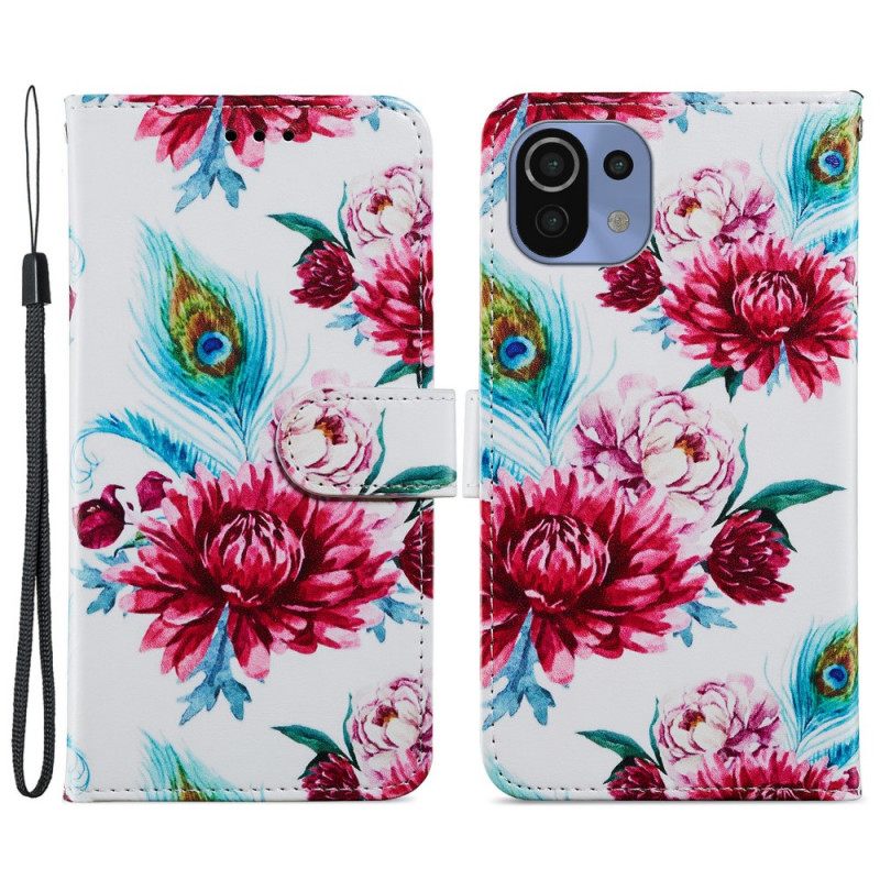 Kotelot Xiaomi Mi 11 Lite 5G NE / Mi 11 Lite 4G / 5G Intense Flowers