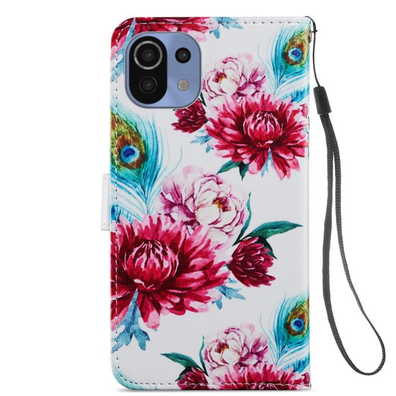 Kotelot Xiaomi Mi 11 Lite 5G NE / Mi 11 Lite 4G / 5G Intense Flowers