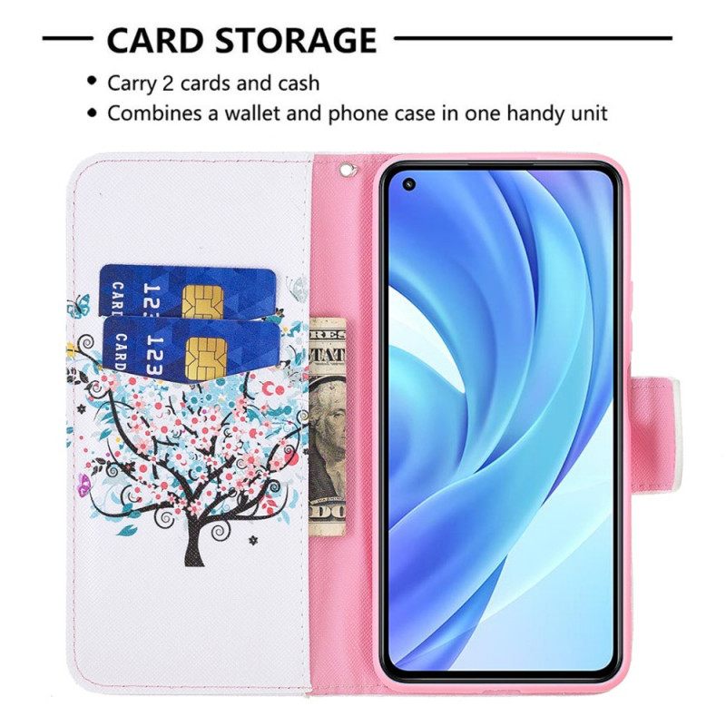 Kotelot Xiaomi Mi 11 Lite 5G NE / Mi 11 Lite 4G / 5G Kukkapuu