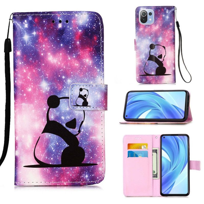 Kotelot Xiaomi Mi 11 Lite 5G NE / Mi 11 Lite 4G / 5G Panda Galaxy