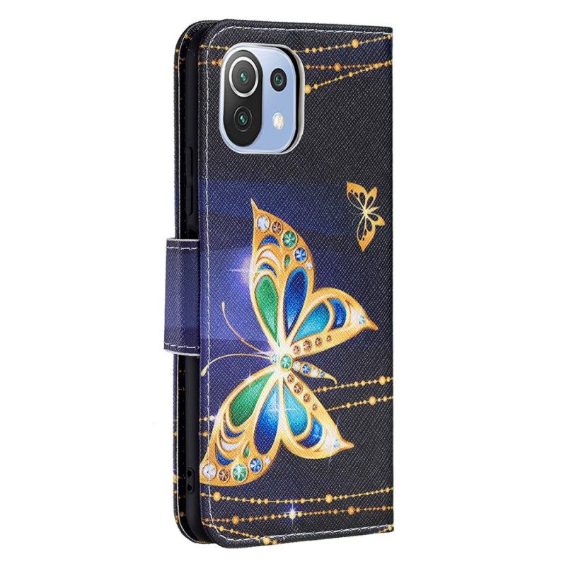 Kotelot Xiaomi Mi 11 Lite 5G NE / Mi 11 Lite 4G / 5G Precious Butterflies