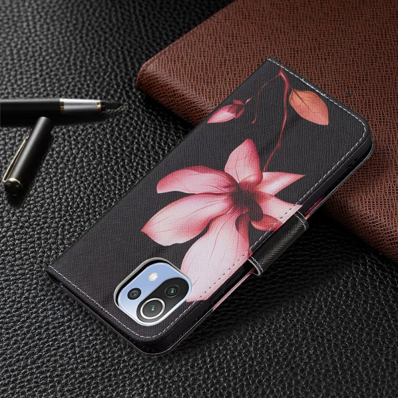 Kotelot Xiaomi Mi 11 Lite 5G NE / Mi 11 Lite 4G / 5G Vaaleanpunainen Kukka