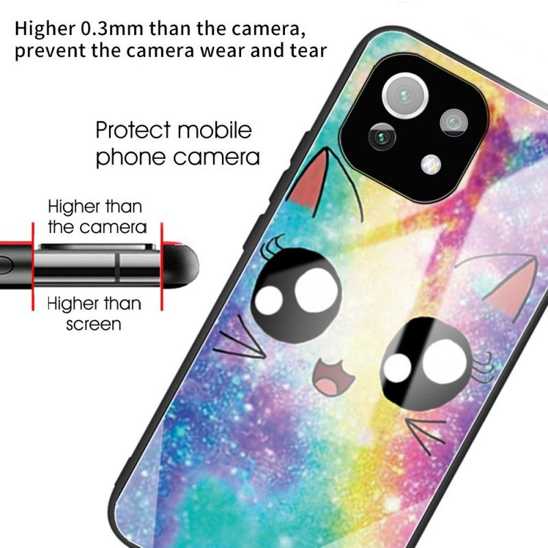Kuori Xiaomi Mi 11 Lite 5G NE / Mi 11 Lite 4G / 5G Cartoon Tempered Glass