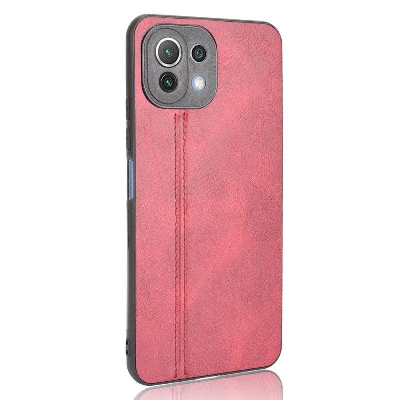 Kuori Xiaomi Mi 11 Lite 5G NE / Mi 11 Lite 4G / 5G Couture Nahkaefekti