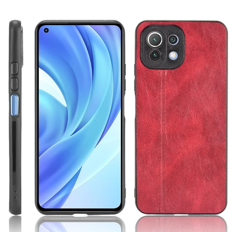 Kuori Xiaomi Mi 11 Lite 5G NE / Mi 11 Lite 4G / 5G Couture Nahkaefekti