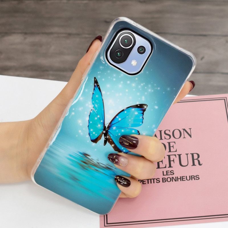 Kuori Xiaomi Mi 11 Lite 5G NE / Mi 11 Lite 4G / 5G Neon Butterflies Sarja