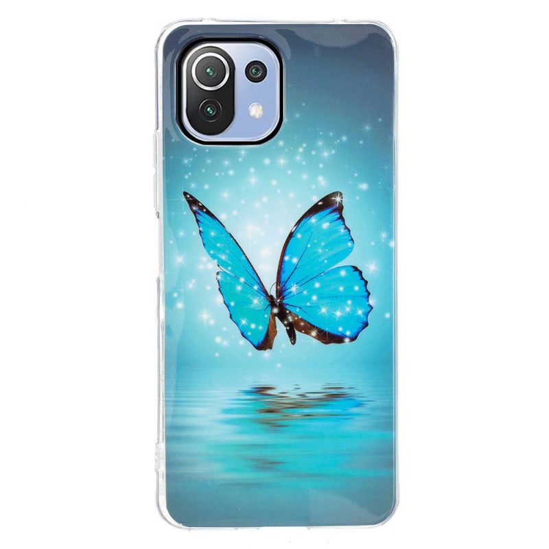 Kuori Xiaomi Mi 11 Lite 5G NE / Mi 11 Lite 4G / 5G Neon Butterflies Sarja