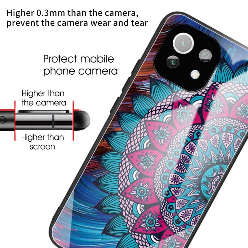 Kuori Xiaomi Mi 11 Lite 5G NE / Mi 11 Lite 4G / 5G Tempered Glass Mandala