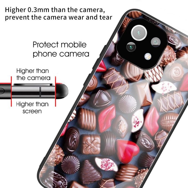 Kuori Xiaomi Mi 11 Lite 5G NE / Mi 11 Lite 4G / 5G Tempered Glass Suklaata