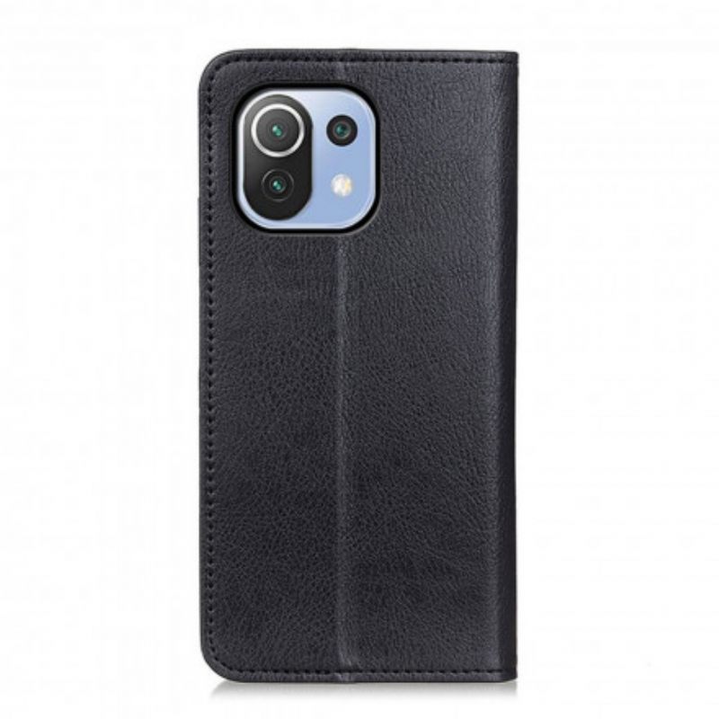 Puhelinkuoret Xiaomi Mi 11 Lite 5G NE / Mi 11 Lite 4G / 5G Kotelot Flip Elegance Split Litchi Leather