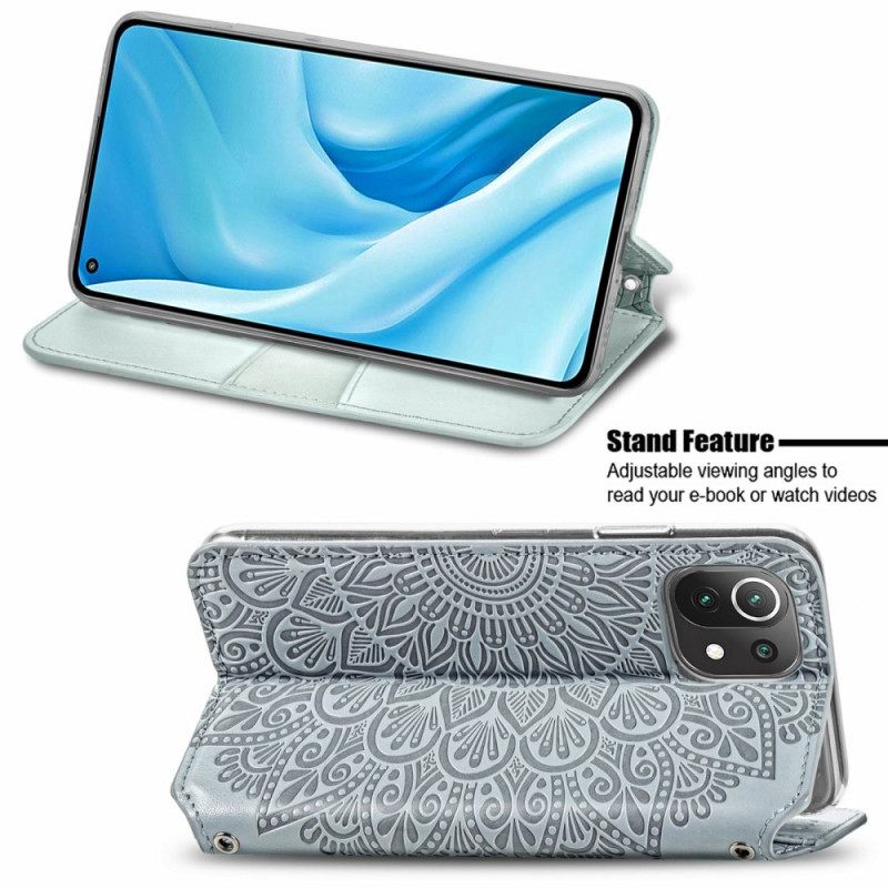 Puhelinkuoret Xiaomi Mi 11 Lite 5G NE / Mi 11 Lite 4G / 5G Kotelot Flip Mandala