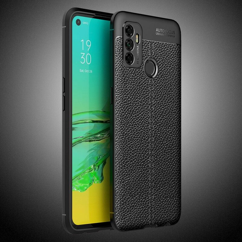 Kuori Oppo A53 / A53s Litchin Nahkaefekti