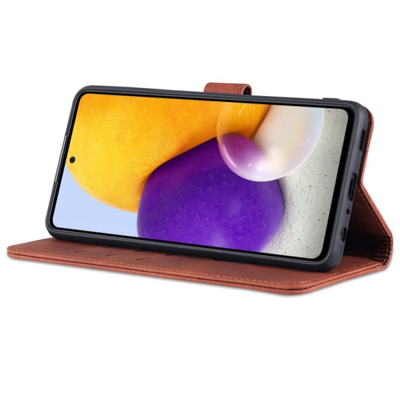 Kotelot Samsung Galaxy A72 4G / 5G Azns Nahkaefekti