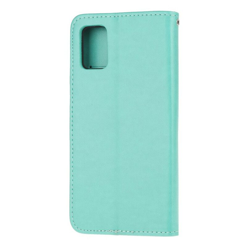 Kotelot Samsung Galaxy A72 4G / 5G Suojaketju Kuori Butterflies And Flowers Things