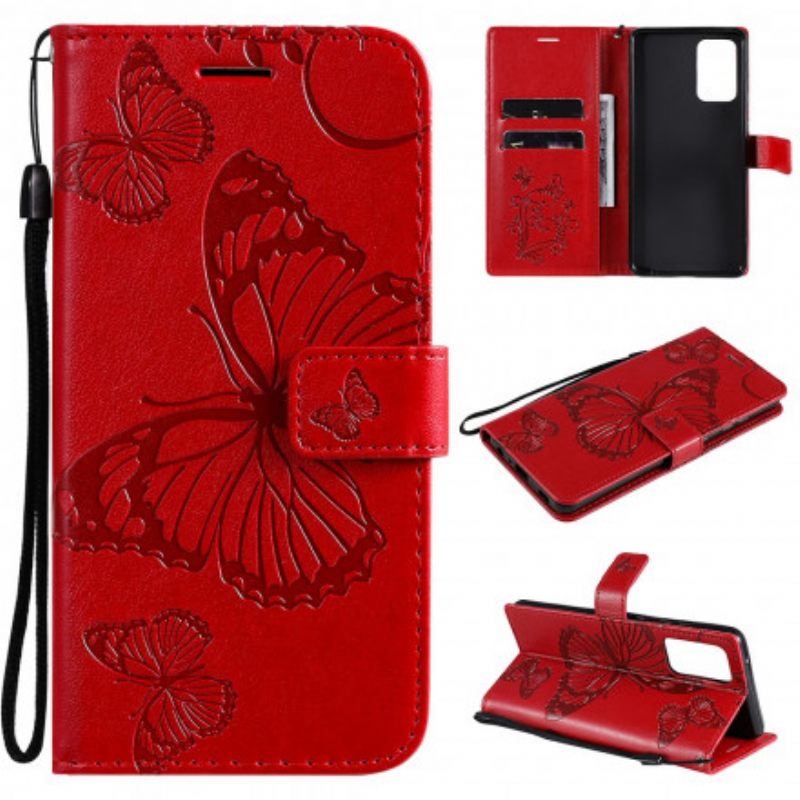 Kotelot Samsung Galaxy A72 4G / 5G Suojaketju Kuori Giant Thong Butterflies