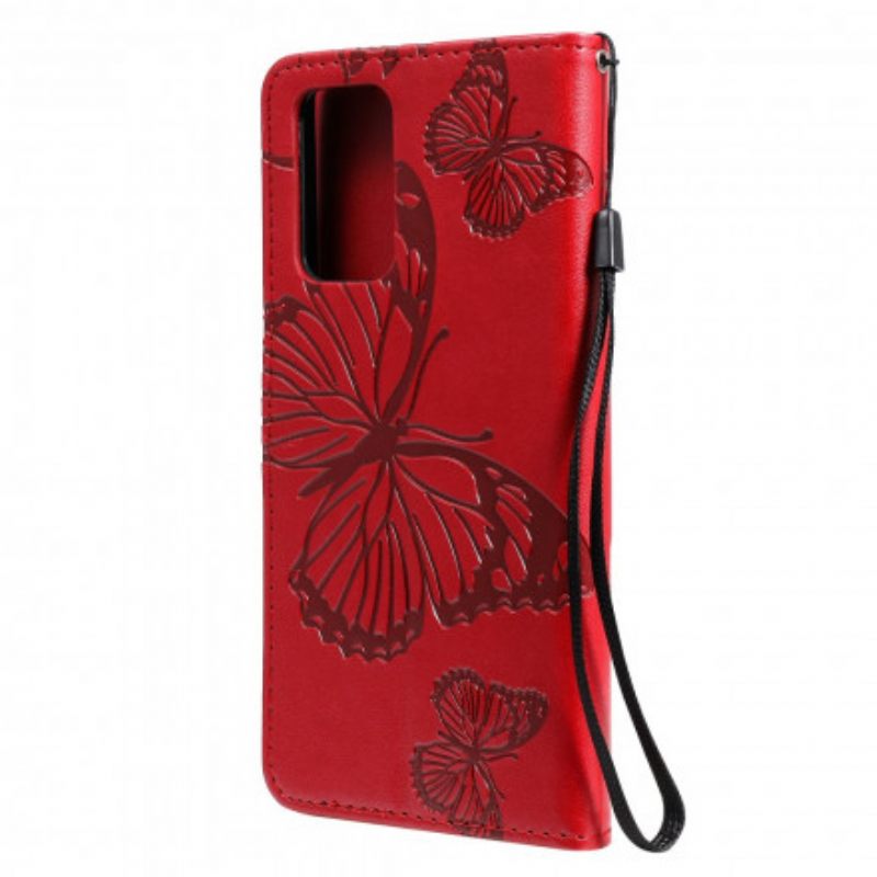 Kotelot Samsung Galaxy A72 4G / 5G Suojaketju Kuori Giant Thong Butterflies