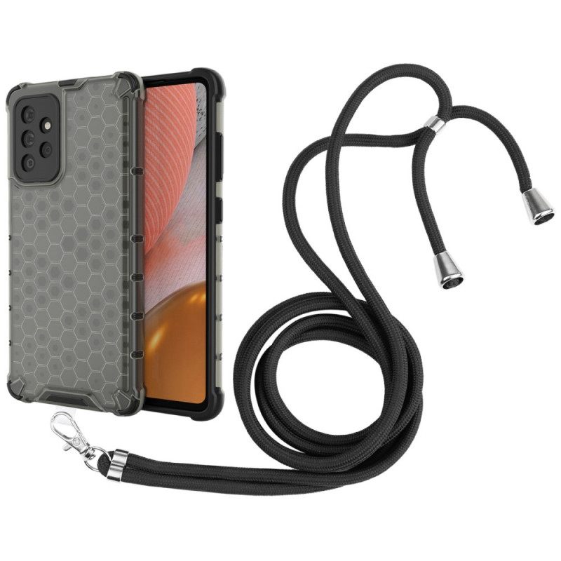 Kuori Samsung Galaxy A72 4G / 5G Kiristysnyörillä Hunajakennojohtoon
