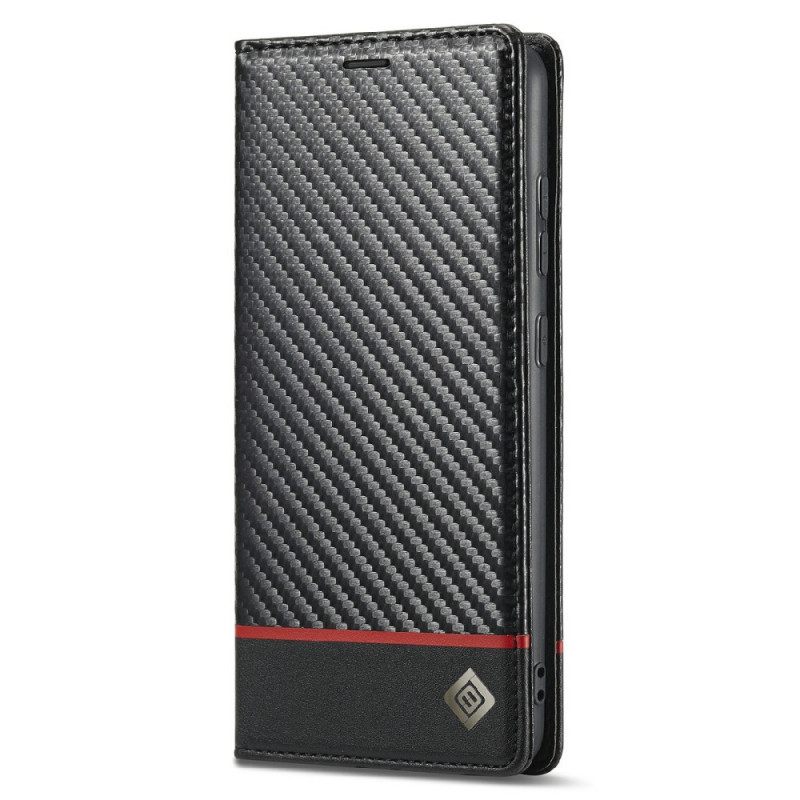Puhelinkuoret Samsung Galaxy A72 4G / 5G Kotelot Flip Carbon Fiber Lc.imeeke