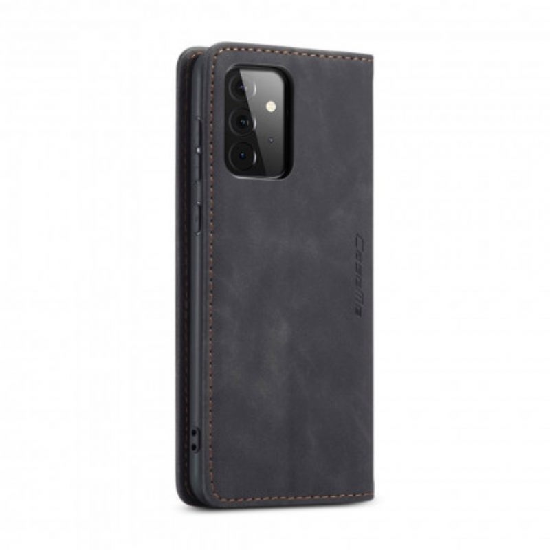 Puhelinkuoret Samsung Galaxy A72 4G / 5G Kotelot Flip Caseme Keinonahka