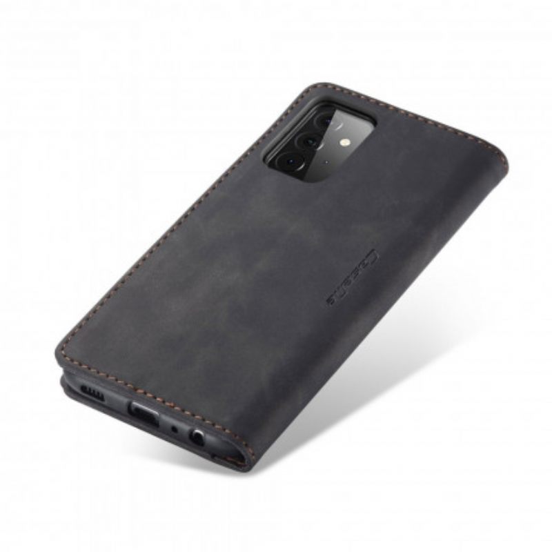 Puhelinkuoret Samsung Galaxy A72 4G / 5G Kotelot Flip Caseme Keinonahka