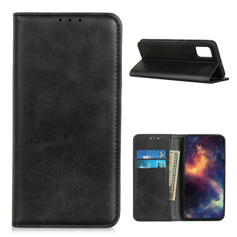 Puhelinkuoret Samsung Galaxy A72 4G / 5G Kotelot Flip Haljasnahka