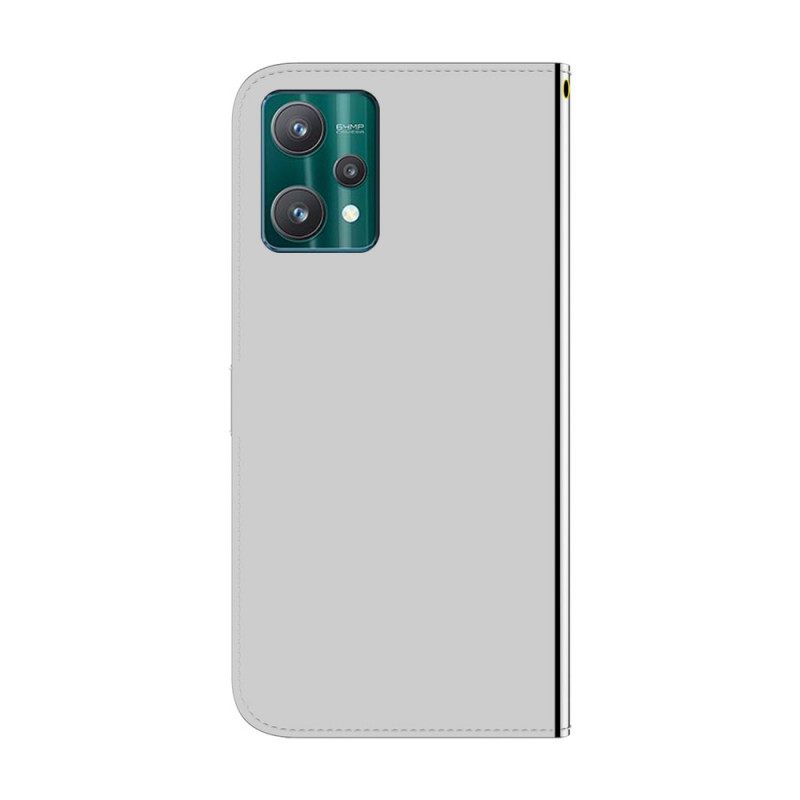 Nahkakotelo Realme 9 Pro Plus Keinonahkainen Peilin Kansi