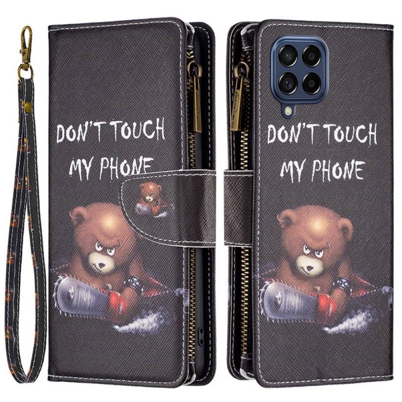 Kotelot Samsung Galaxy M53 5G Lompakkokotelo Bear Lompakko