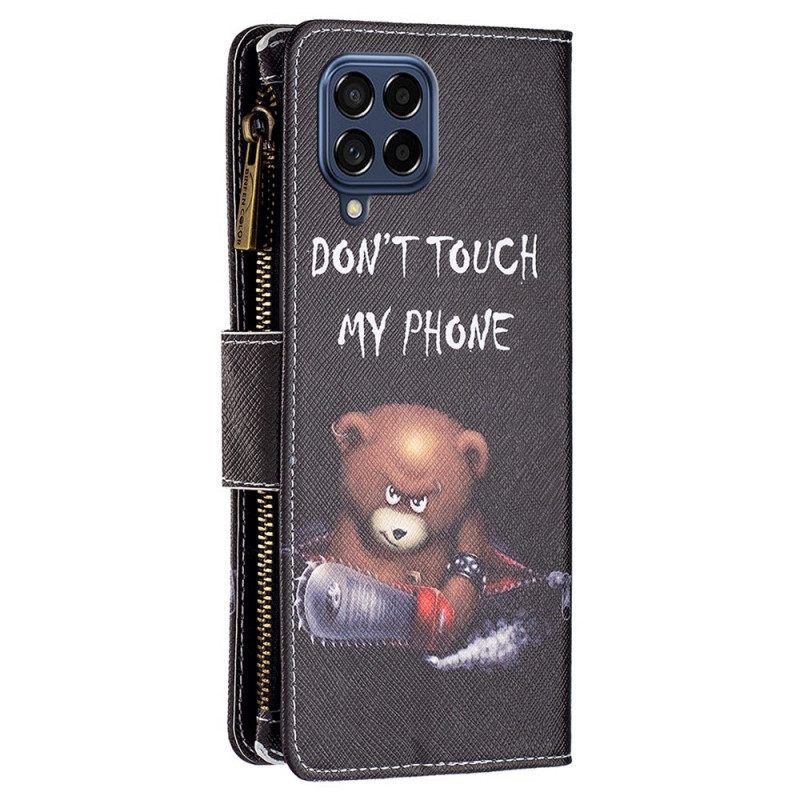 Kotelot Samsung Galaxy M53 5G Lompakkokotelo Bear Lompakko