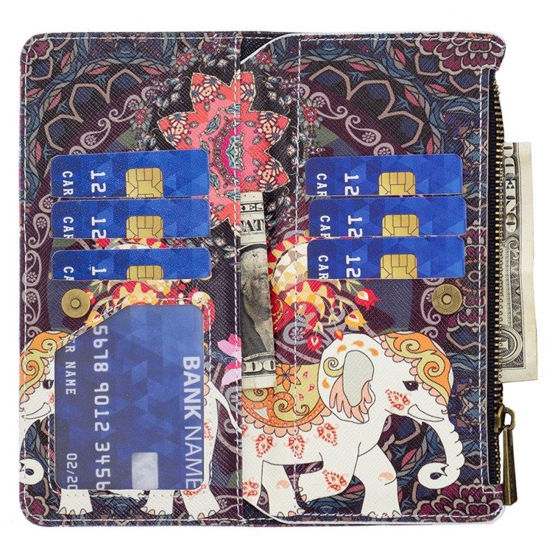 Kotelot Samsung Galaxy M53 5G Lompakkokotelo Elephant Wallet