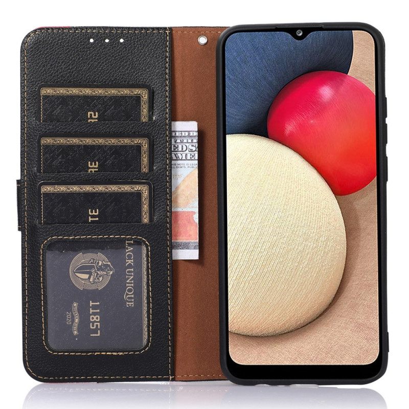 Kotelot Samsung Galaxy M53 5G Lychee Style Rfid Khazneh