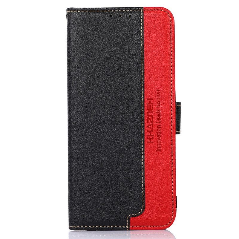 Kotelot Samsung Galaxy M53 5G Lychee Style Rfid Khazneh