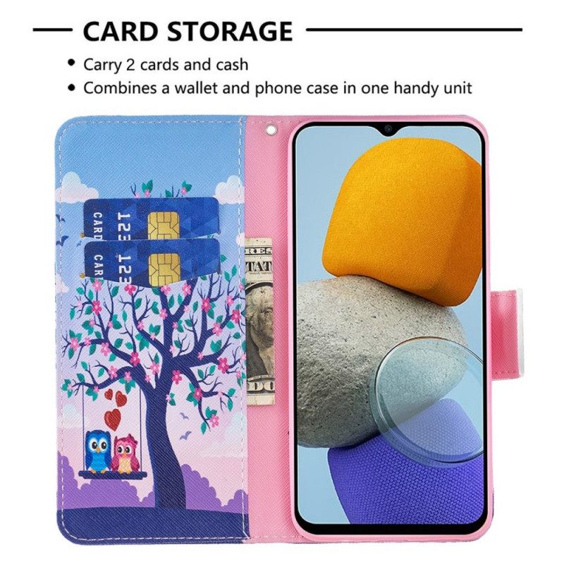 Kotelot Samsung Galaxy M53 5G Pöllöt Keinussa