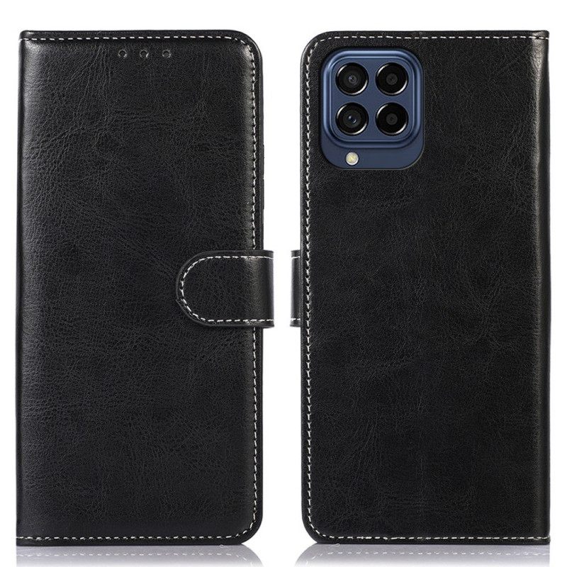 Kotelot Samsung Galaxy M53 5G Style Nahka Ja Saumat