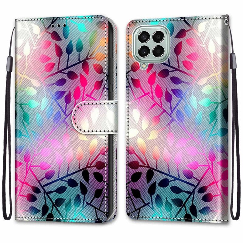 Nahkakotelo Samsung Galaxy M53 5G Suojaketju Kuori Strip Sheets