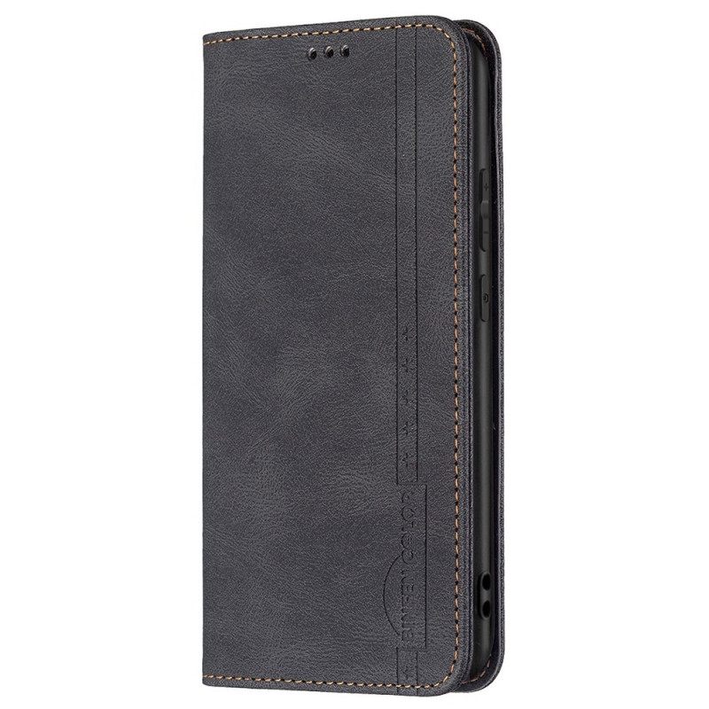 Puhelinkuoret Samsung Galaxy M53 5G Kotelot Flip Binfen Color Rfid-nahkaefekti