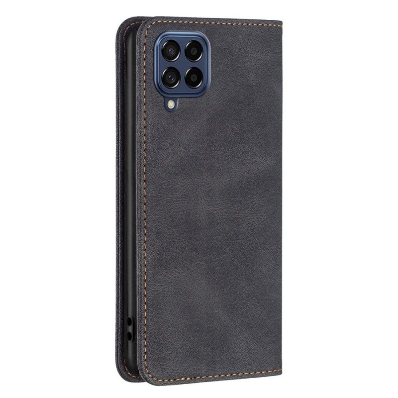 Puhelinkuoret Samsung Galaxy M53 5G Kotelot Flip Binfen Color Rfid-nahkaefekti
