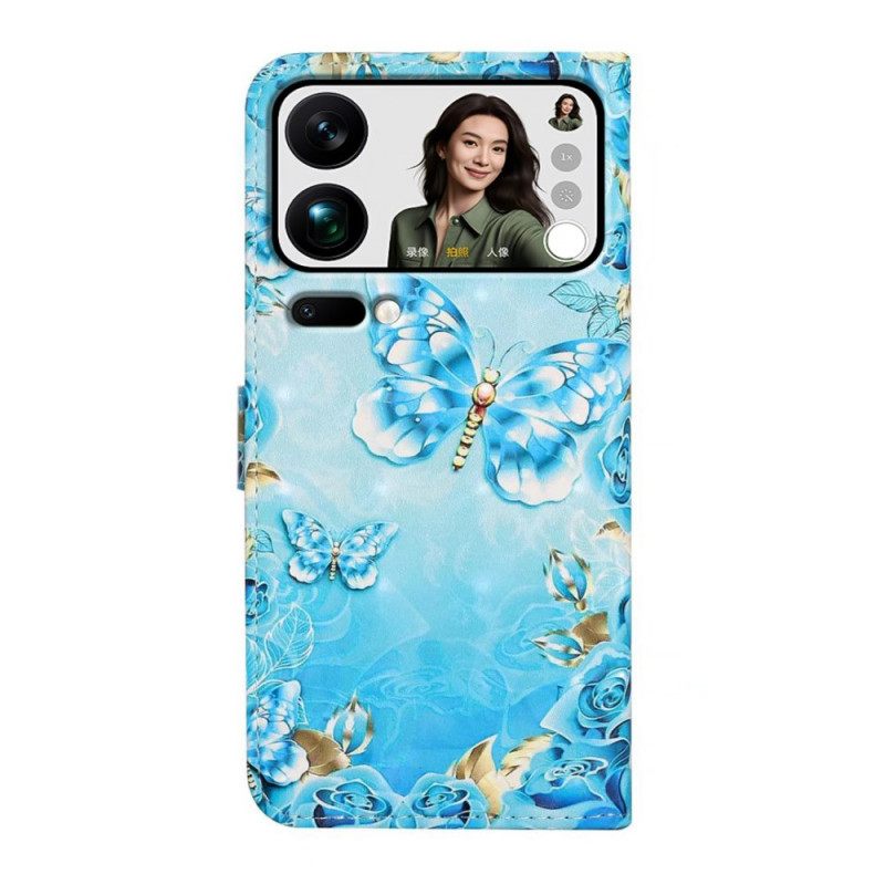 Kotelot Xiaomi 17 Pro Max Perhosia Ja Timantteja Suojakuori