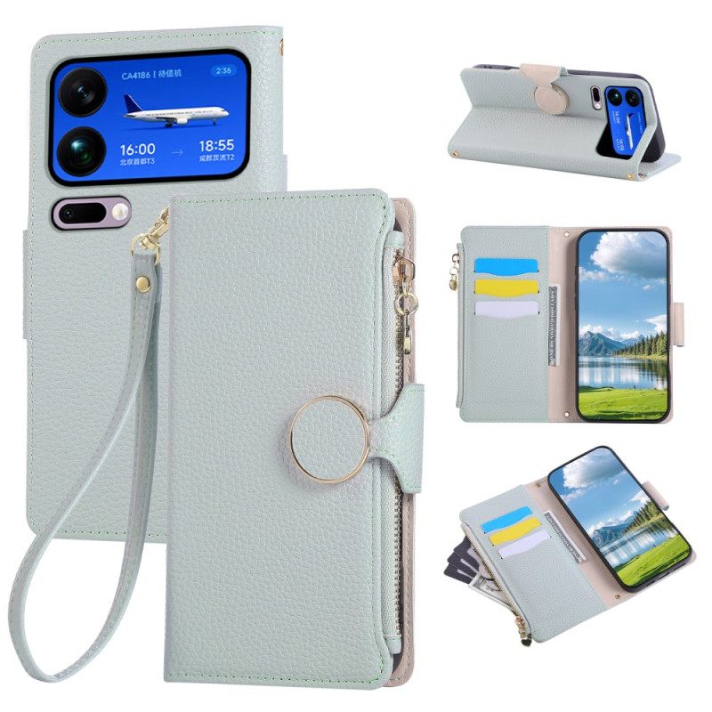 Kotelot Xiaomi 17 Pro Max Vintage Vetoketjullinen Lompakko