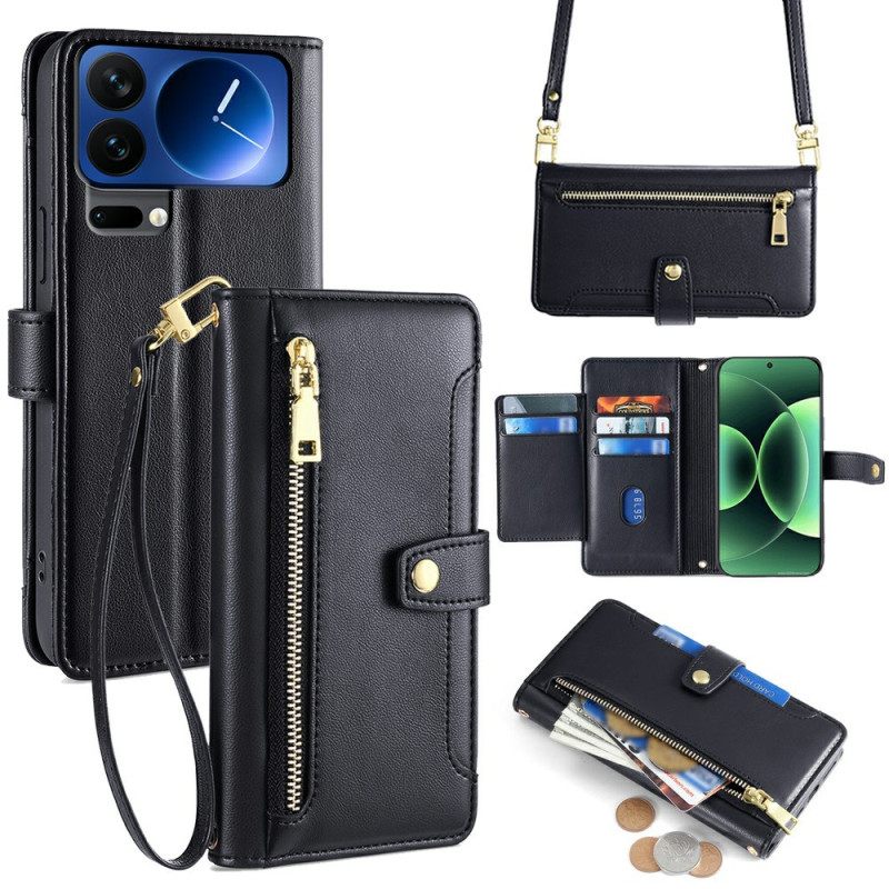 Kuoret Xiaomi 17 Pro Max Vetoketjullinen Tasku Ja Kaksi Olkahihnaa