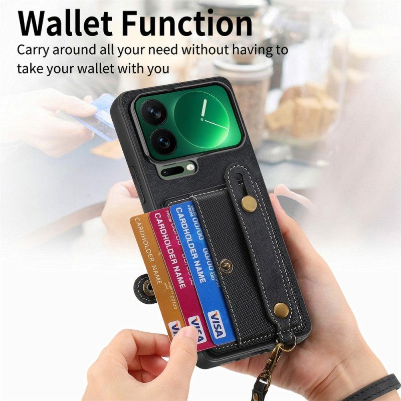 Kuori Xiaomi 17 Pro Max Korttikotelo Ja Tukijalka