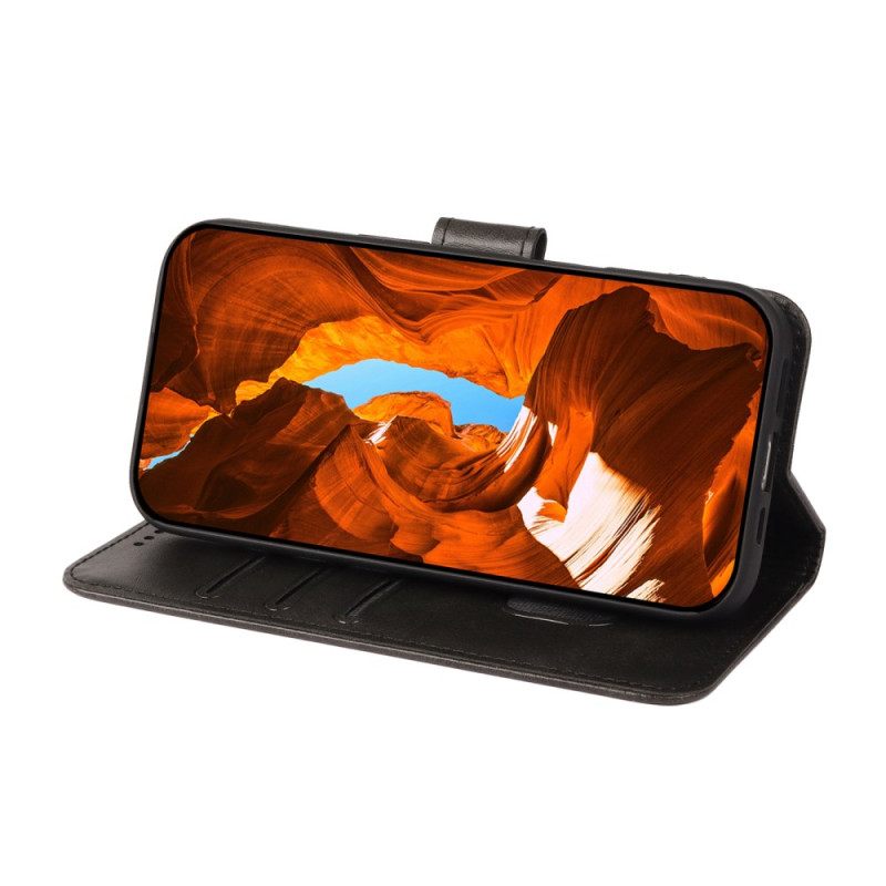 Nahkakotelo Xiaomi 17 Pro Max Jalusta Ja Magneettinen Suljin