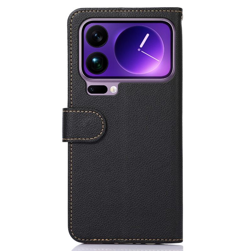 Nahkakotelo Xiaomi 17 Pro Max Khazneh Kaksivärinen