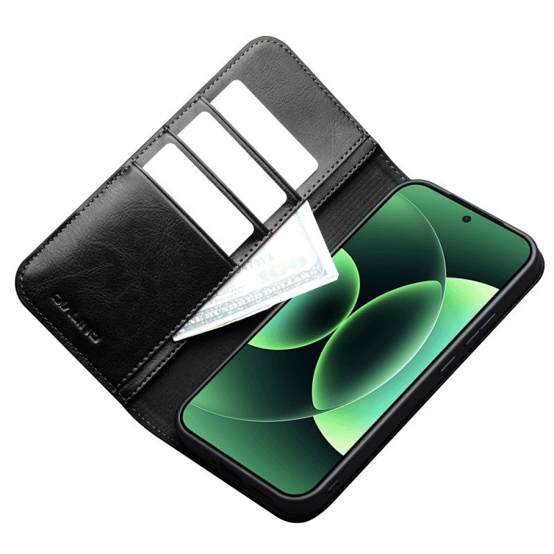 Nahkakotelo Xiaomi 17 Pro Max Qialino Aitoa Nahkaa Suojakuori