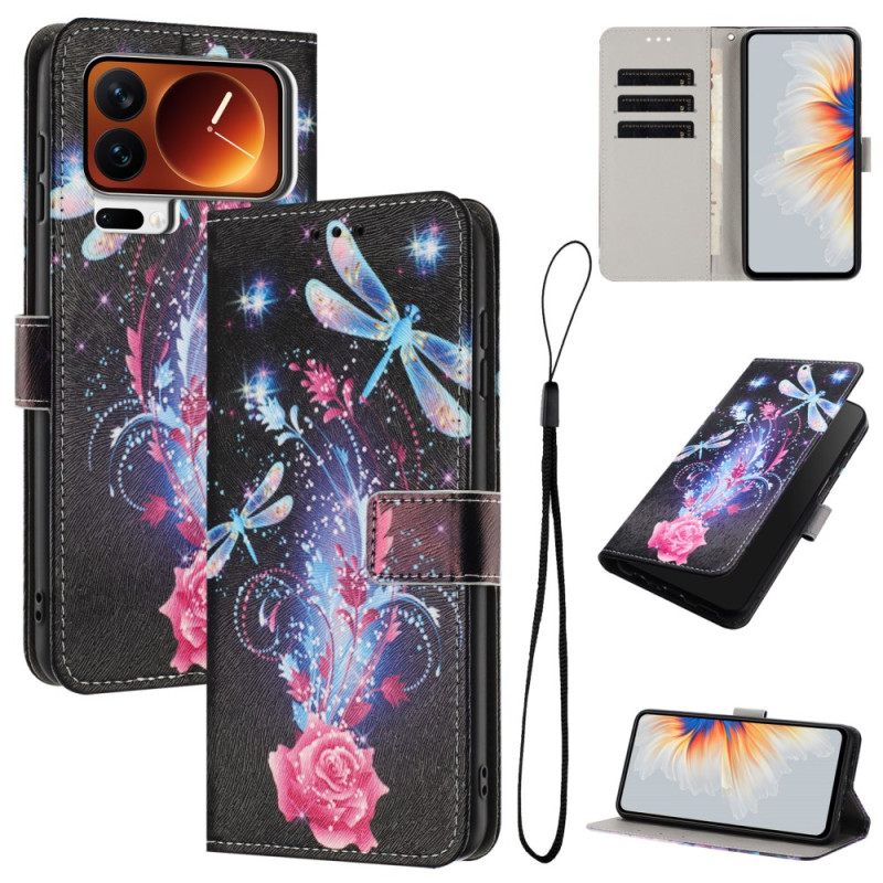 Nahkakotelo Xiaomi 17 Pro Max Sudenkorentokuvio