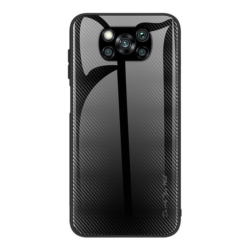 Case Poco X3 / X3 Pro / X3 NFC Carbon Fiber Karkaistu Lasi