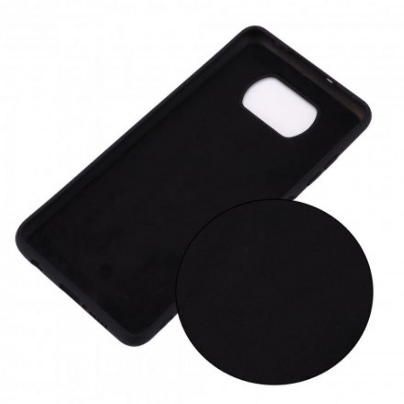 Case Poco X3 / X3 Pro / X3 NFC Design Nestemäinen Silikoni Kaulanauhalla