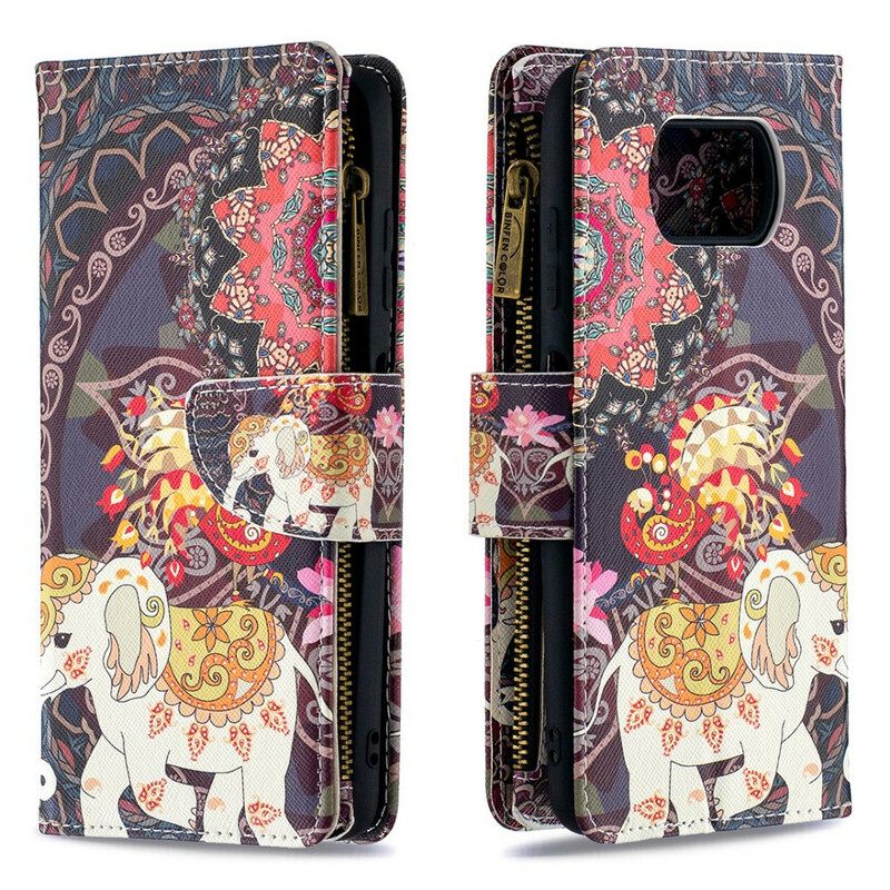 Kotelot Poco X3 / X3 Pro / X3 NFC Elephant Vetoketjutasku
