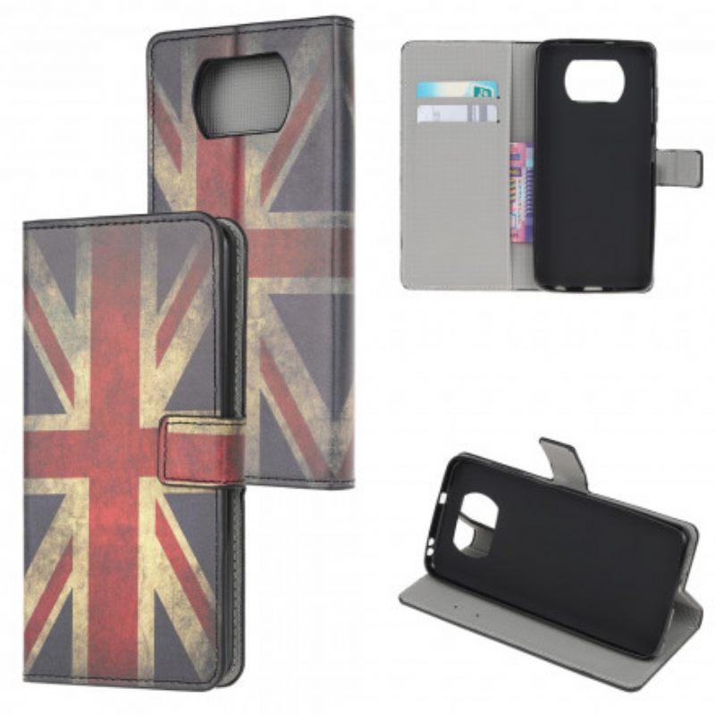 Kotelot Poco X3 / X3 Pro / X3 NFC Englannin Lippu