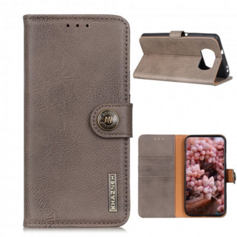 Kotelot Poco X3 / X3 Pro / X3 NFC Keinonahka Khazneh
