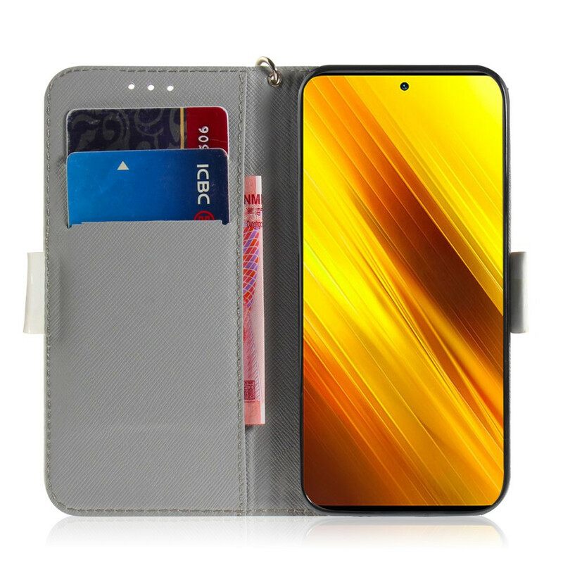 Kotelot Poco X3 / X3 Pro / X3 NFC Suojaketju Kuori Tomaatti Remmalla